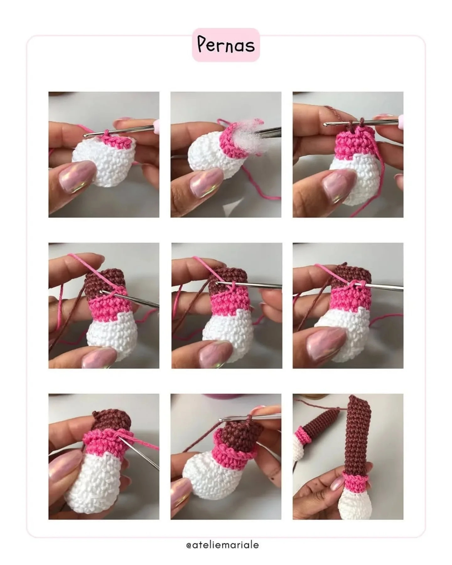 Receita Grátis de Amigurumi: Boneca Valentina