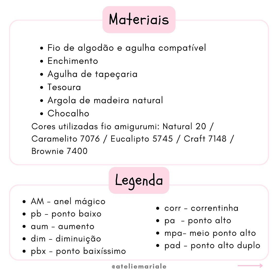 Receita Grátis de Amigurumi: Cogumelos e Bolota