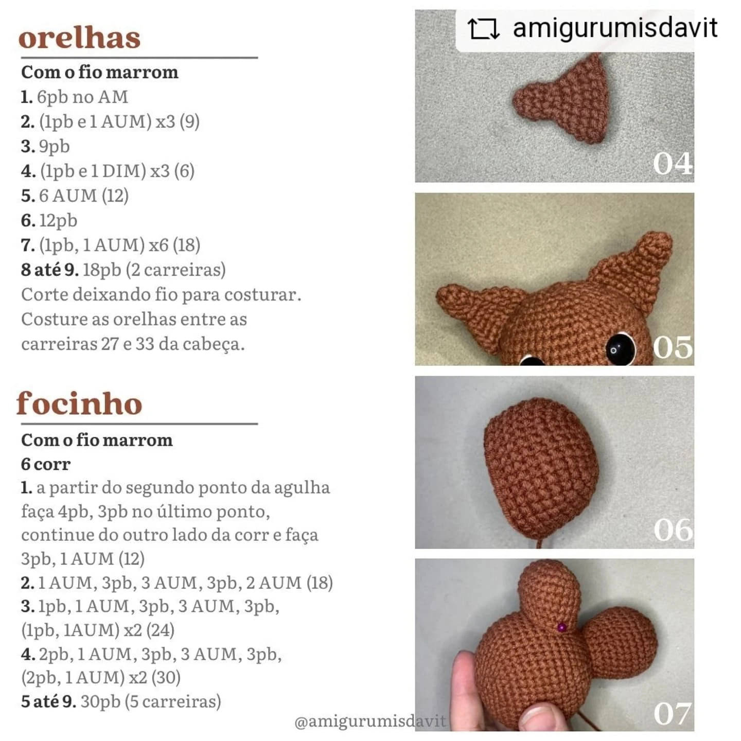 Receita Grátis de Amigurumi Scooby-Doo! Faça seu próprio cãozinho fofo!