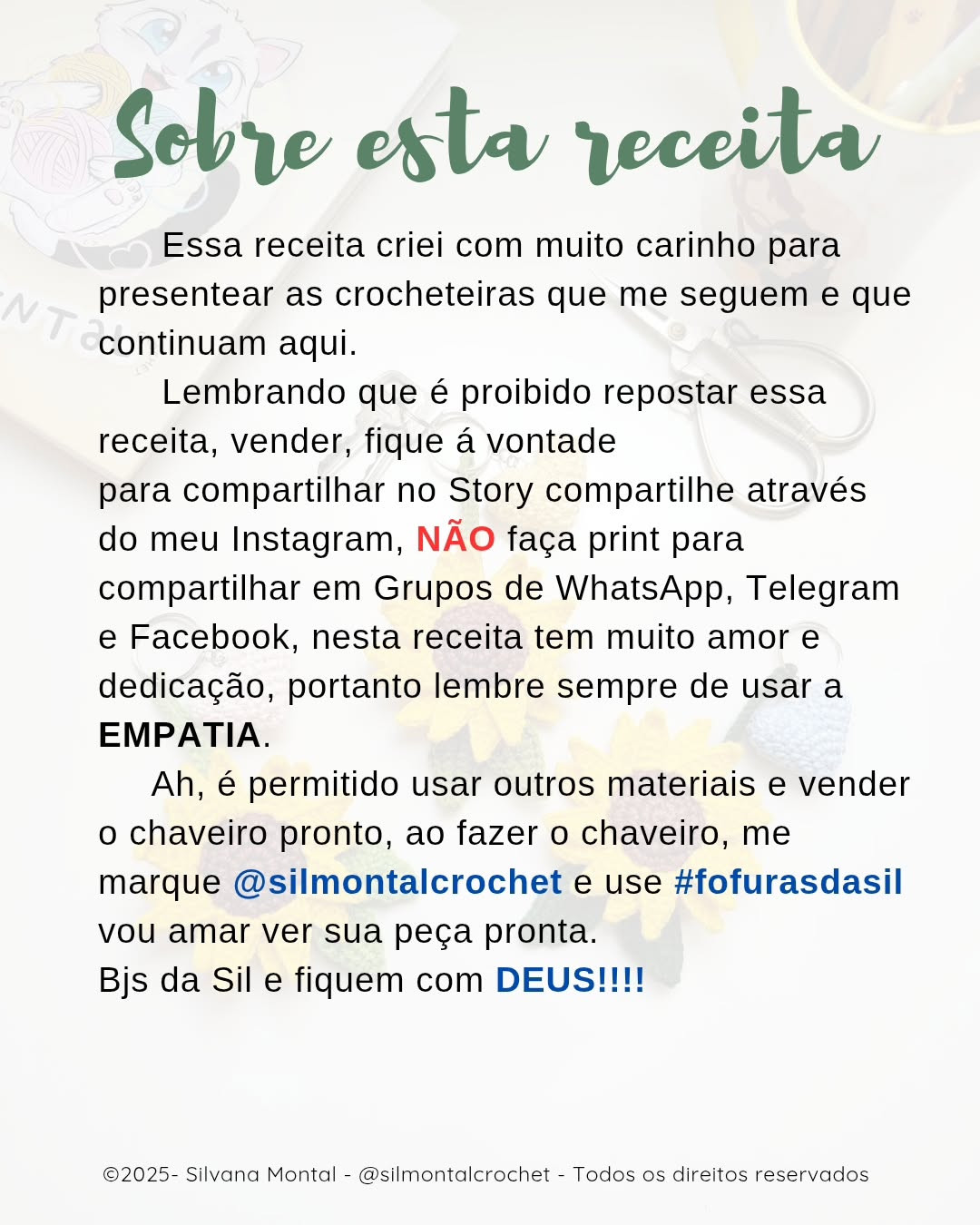 Receita Grátis de chaveiro de girassol em crochê