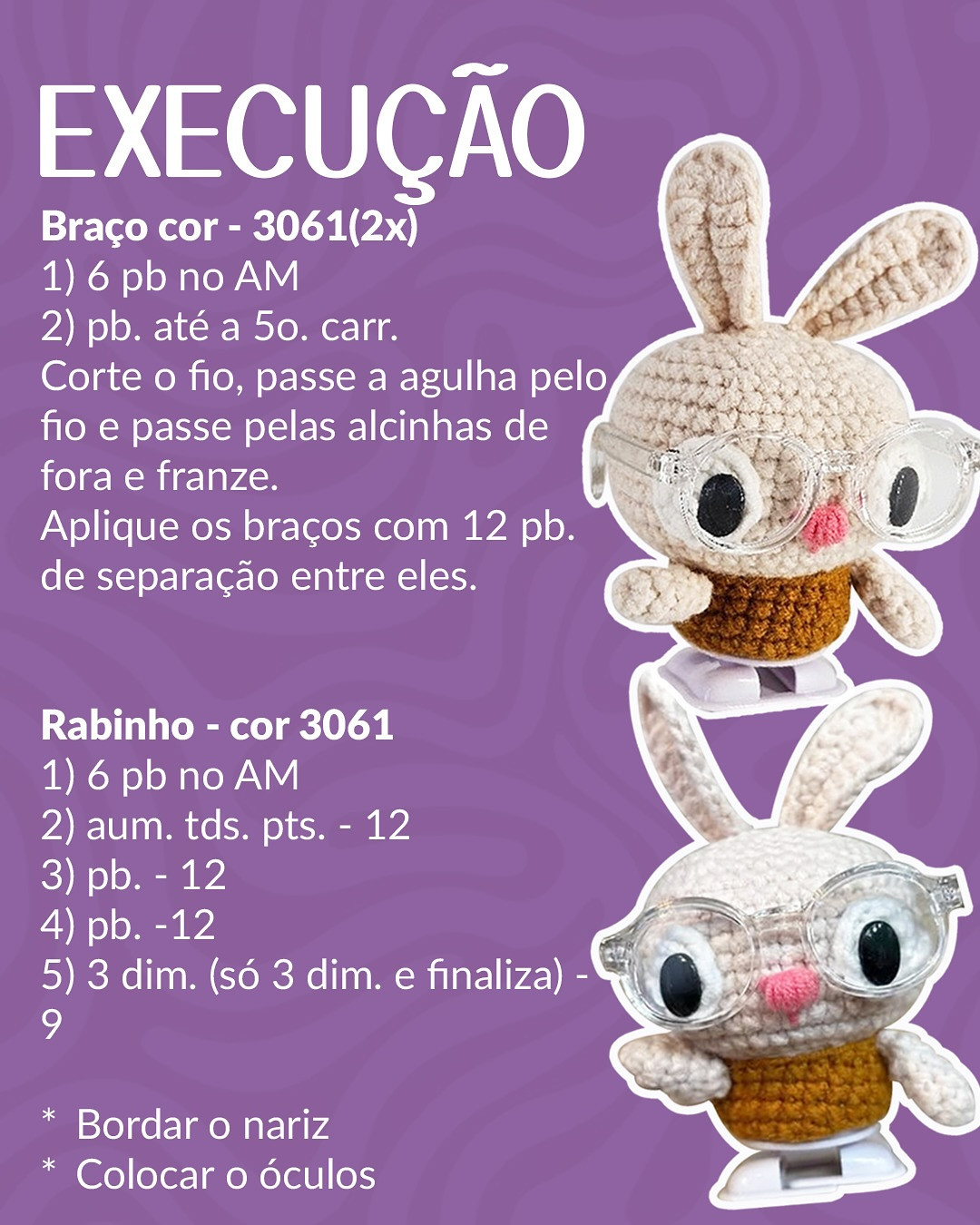 RECEITA GRÁTIS DE CROCHÊ: Coelho Jilú da Coleção Titinhos