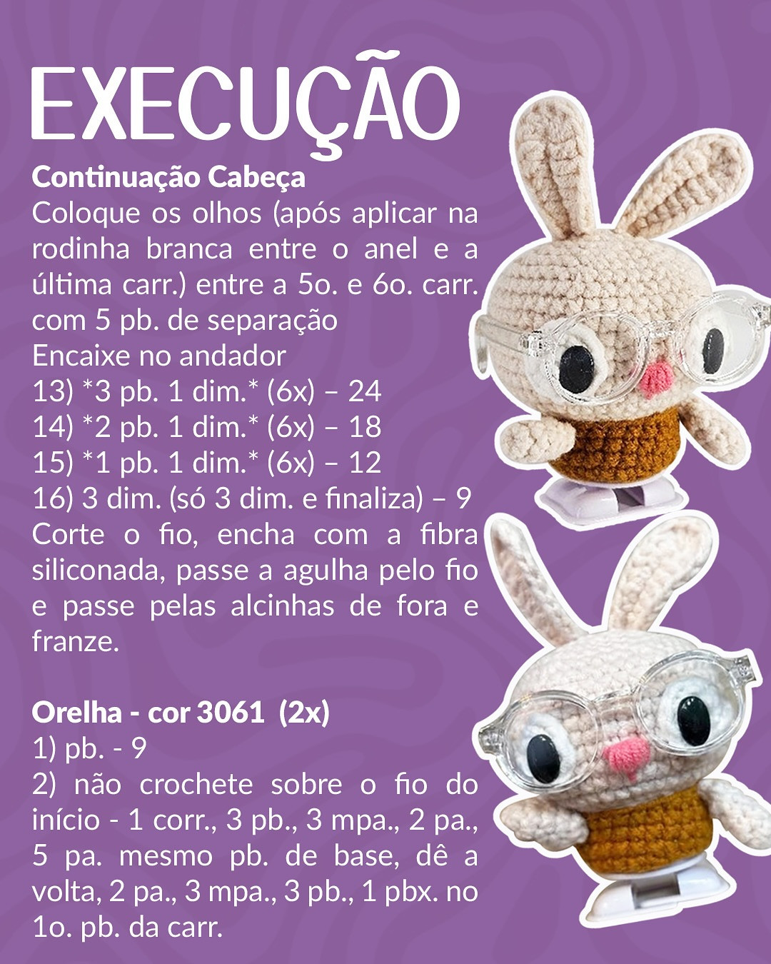 RECEITA GRÁTIS DE CROCHÊ: Coelho Jilú da Coleção Titinhos
