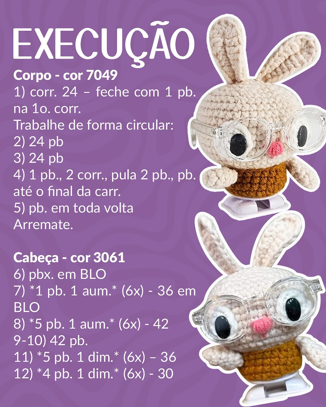 RECEITA GRÁTIS DE CROCHÊ: Coelho Jilú da Coleção Titinhos