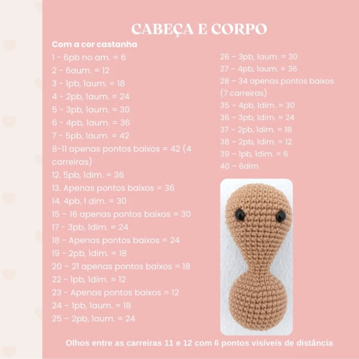 Receita Grátis de Crochê: Gutomiga, a Formiguinha
