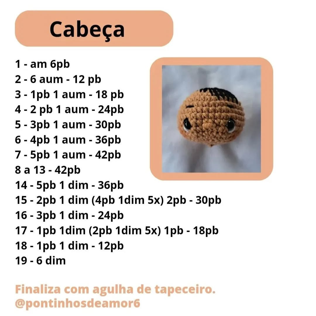 Receita gratuita: Amigurumi coelhinho bebê