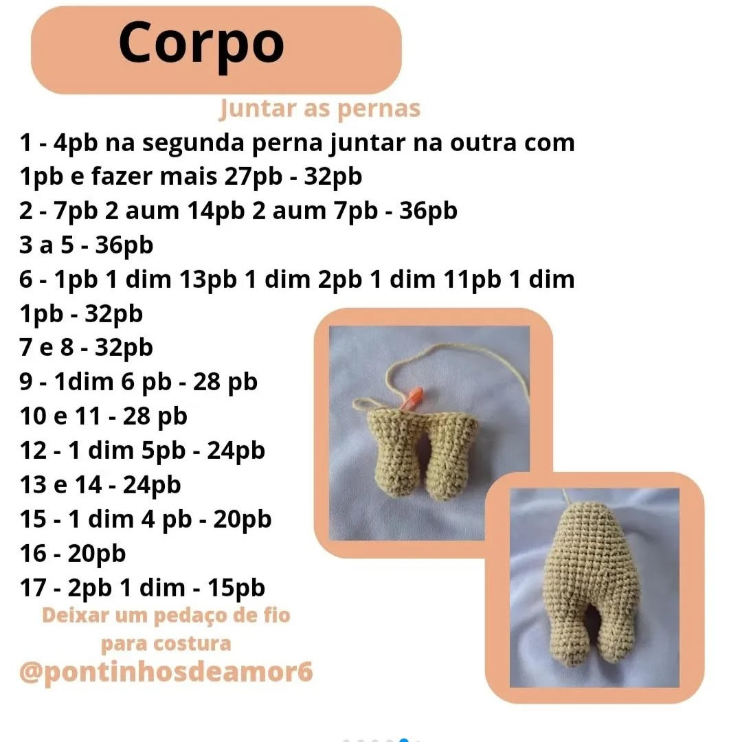 Receita gratuita: Amigurumi coelhinho bebê