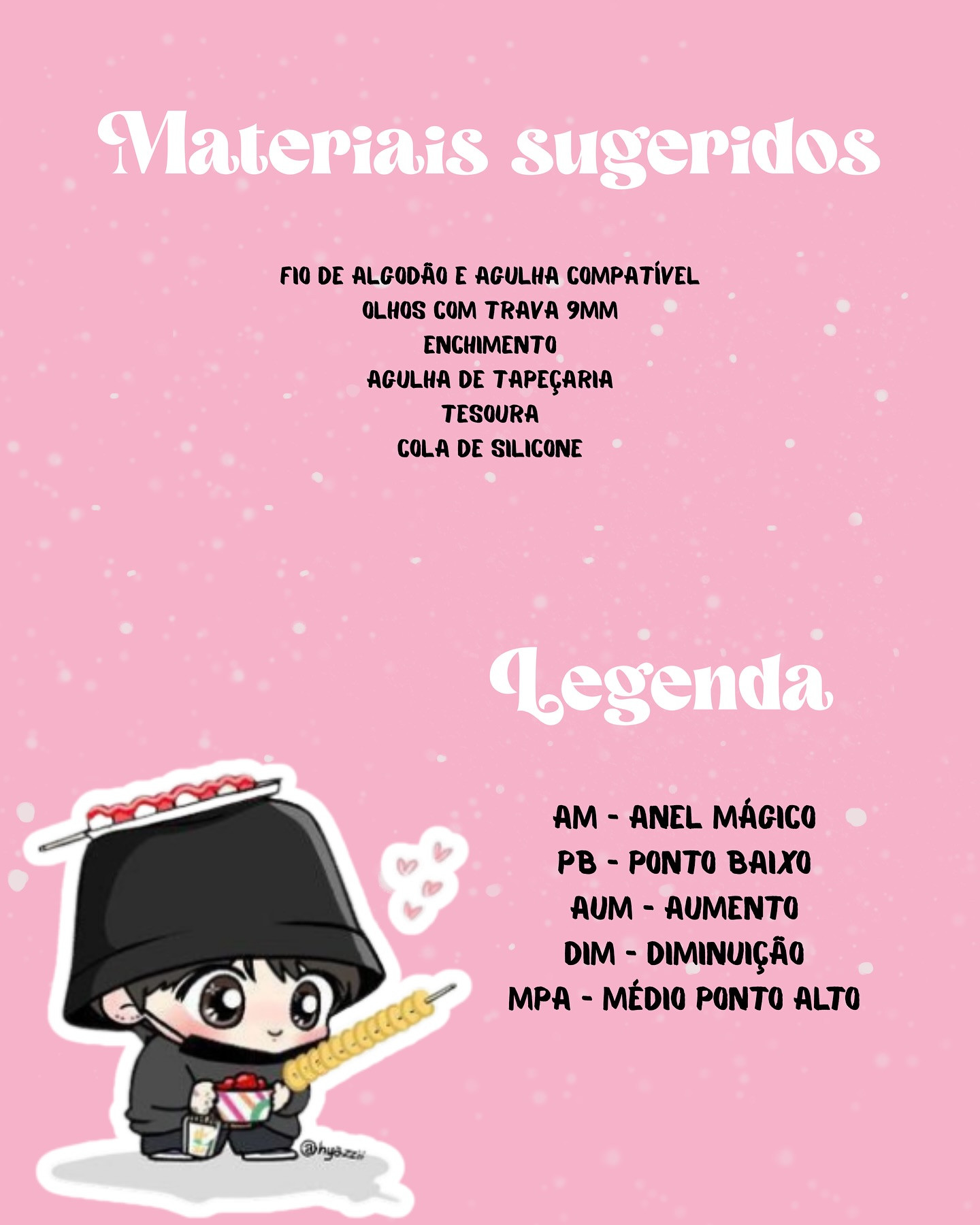 Receita gratuita: chaveiro BunnyBucket JK em amigurumi