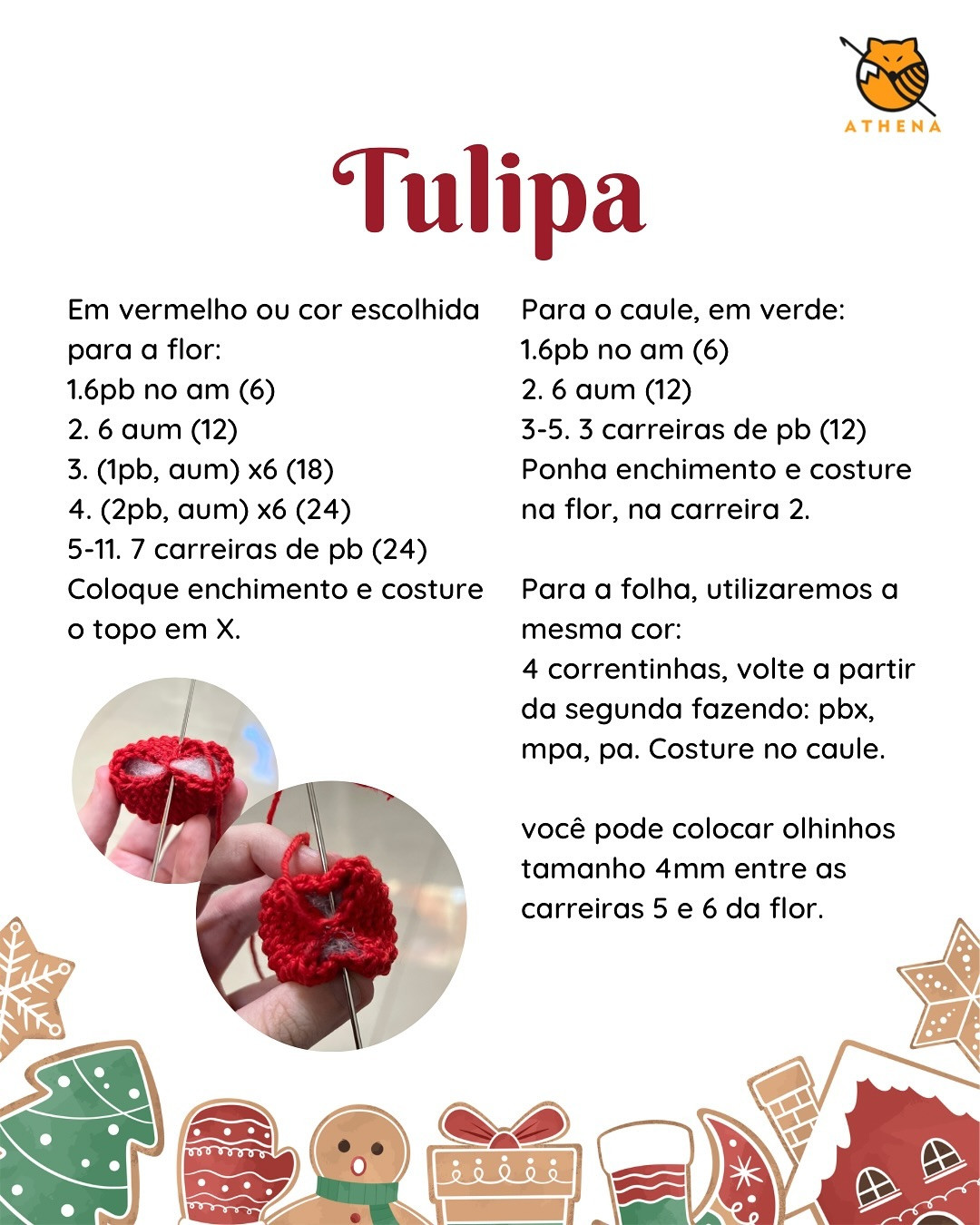 Receita gratuita: chaveiros de Natal amigurumi para o Calendário do Advento.