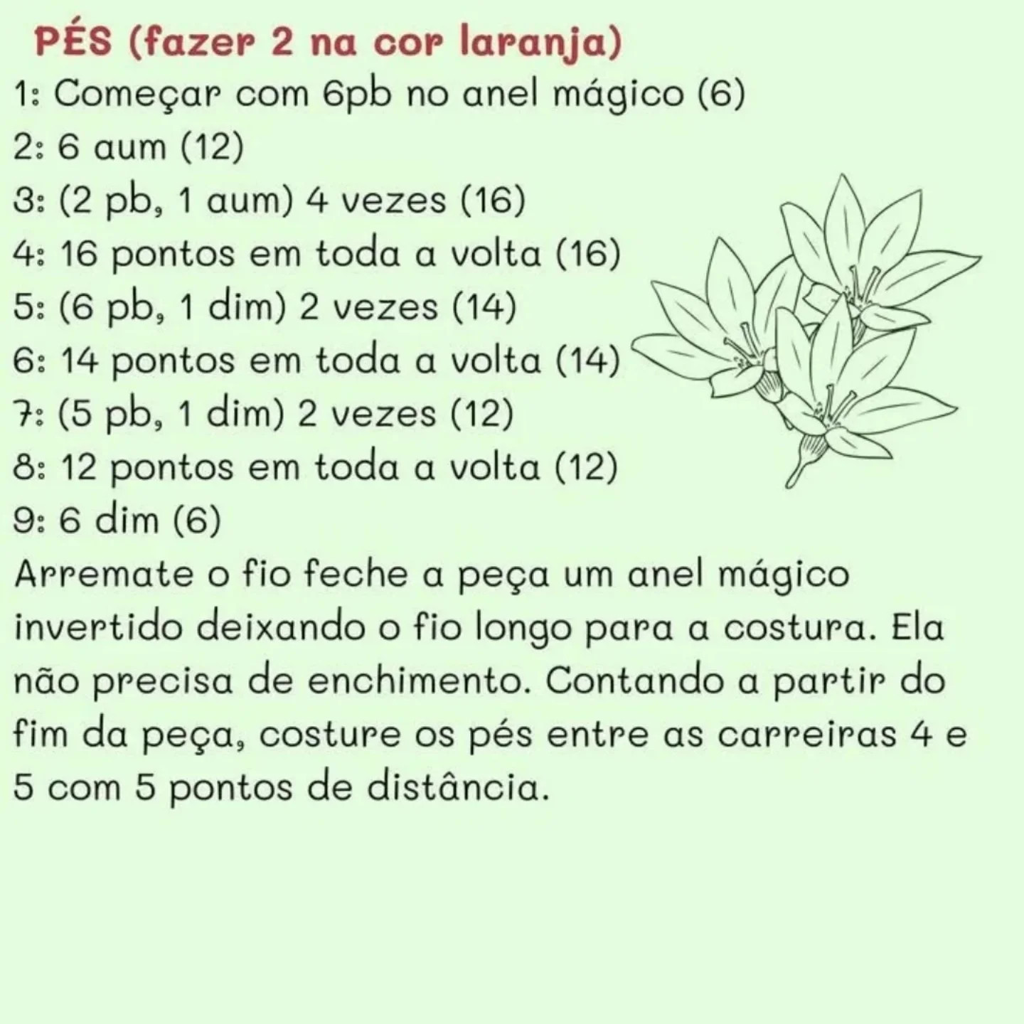 Receita gratuita de amigurumi de patinho com plantinha