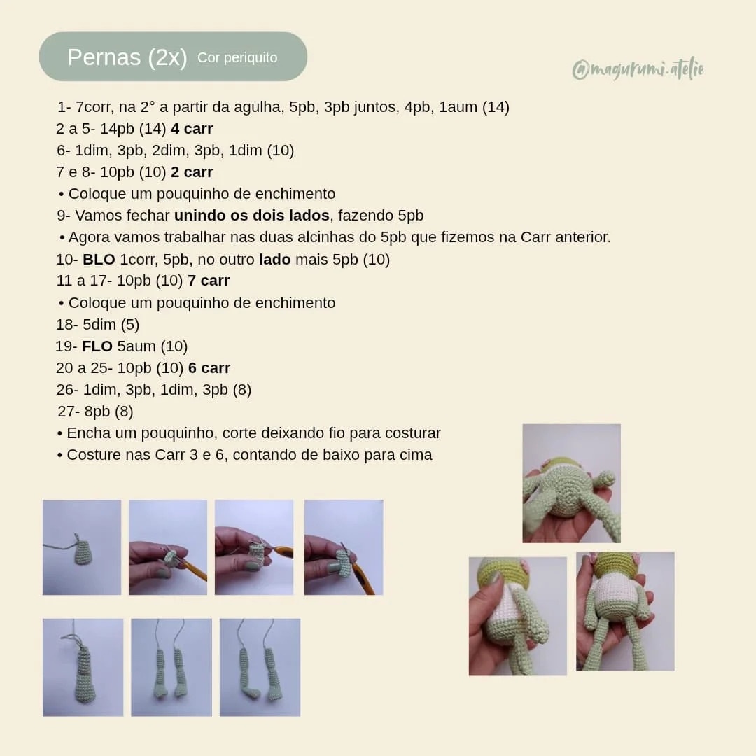 Receita gratuita de amigurumi: Sapo Olavo 2.0