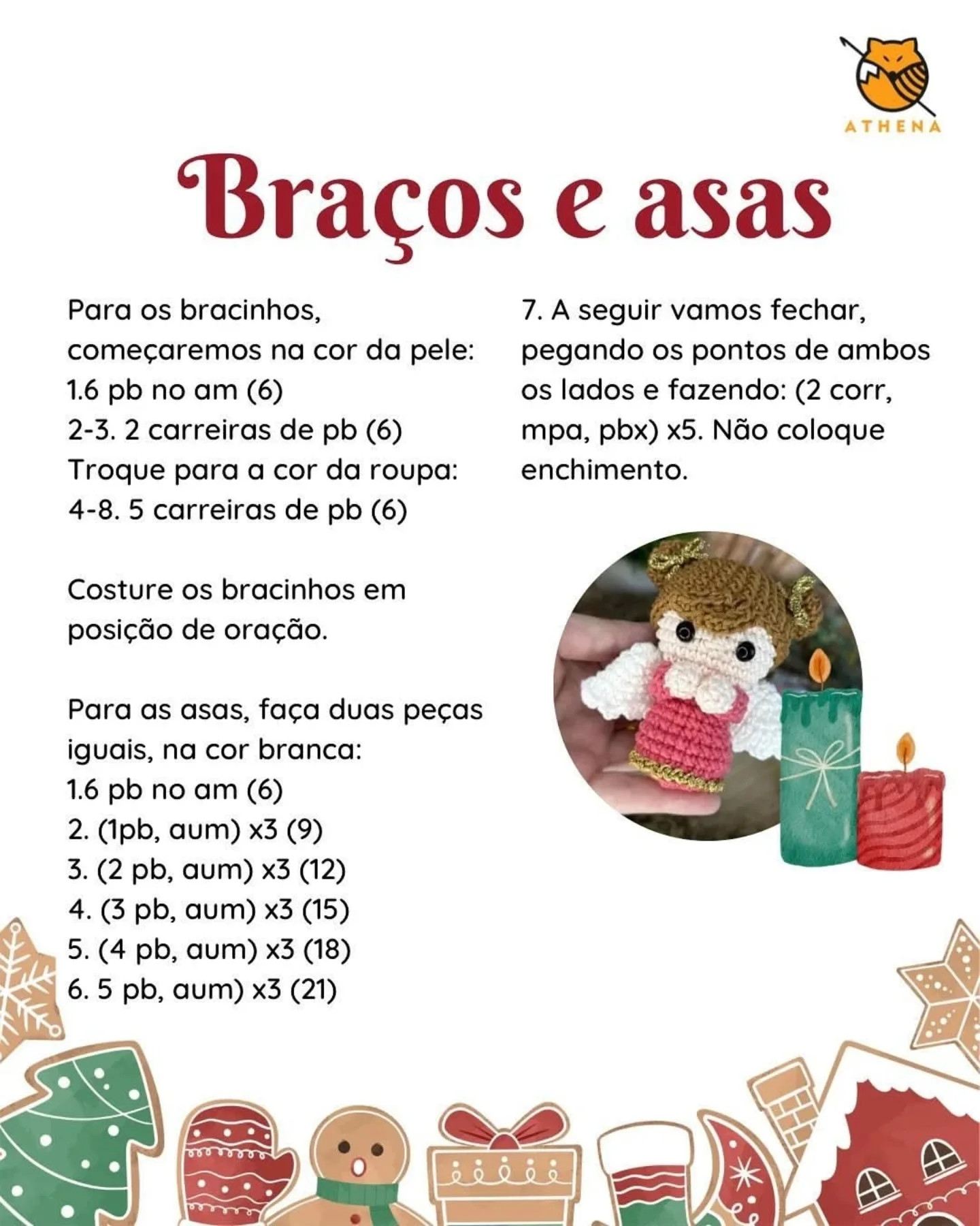 Receita gratuita de Anjo para o Calendário do Advento