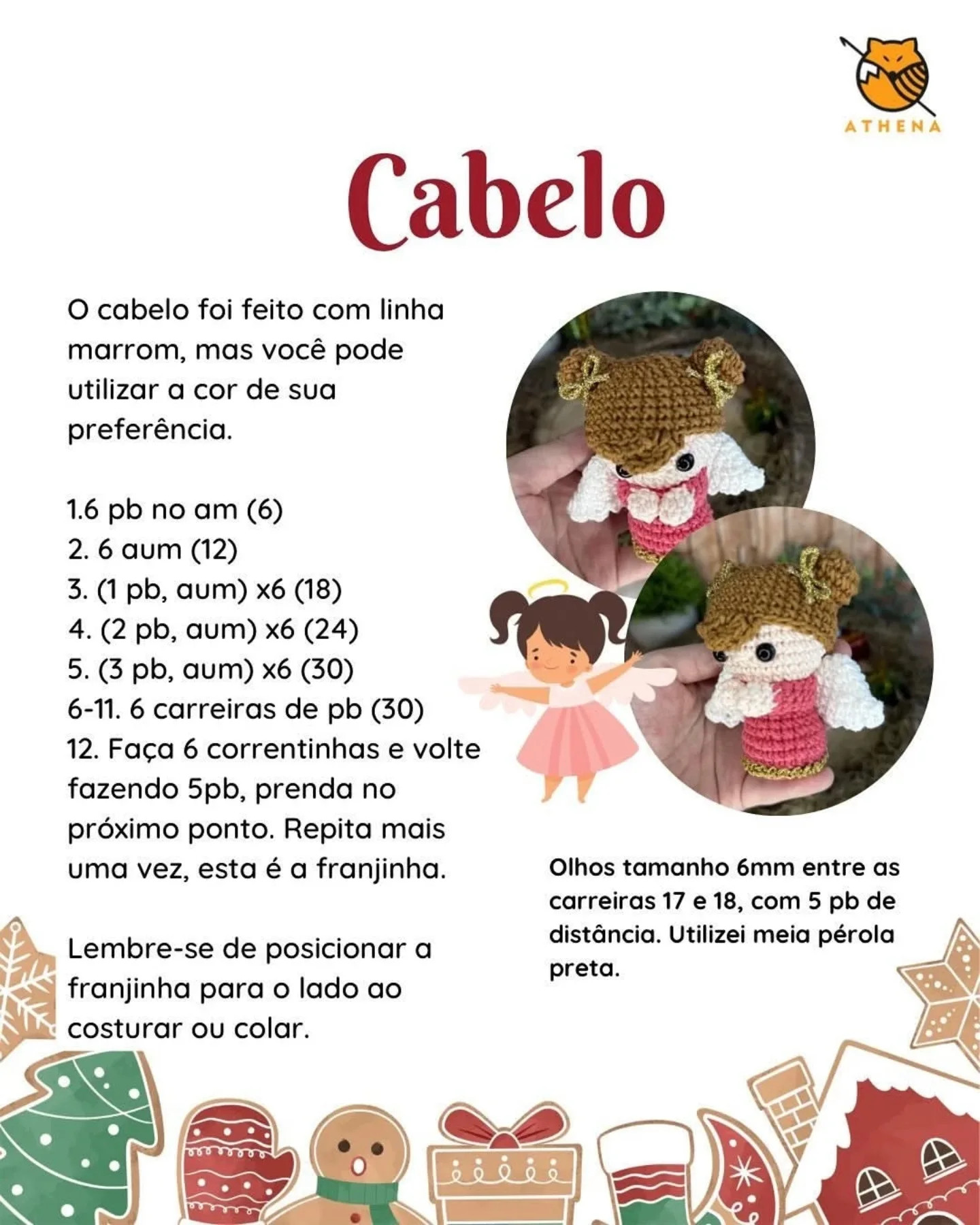 Receita gratuita de Anjo para o Calendário do Advento