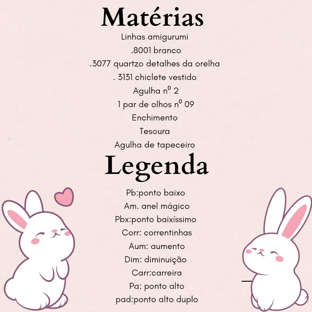 Receita gratuita de chaveiro coelhinha amigurumi