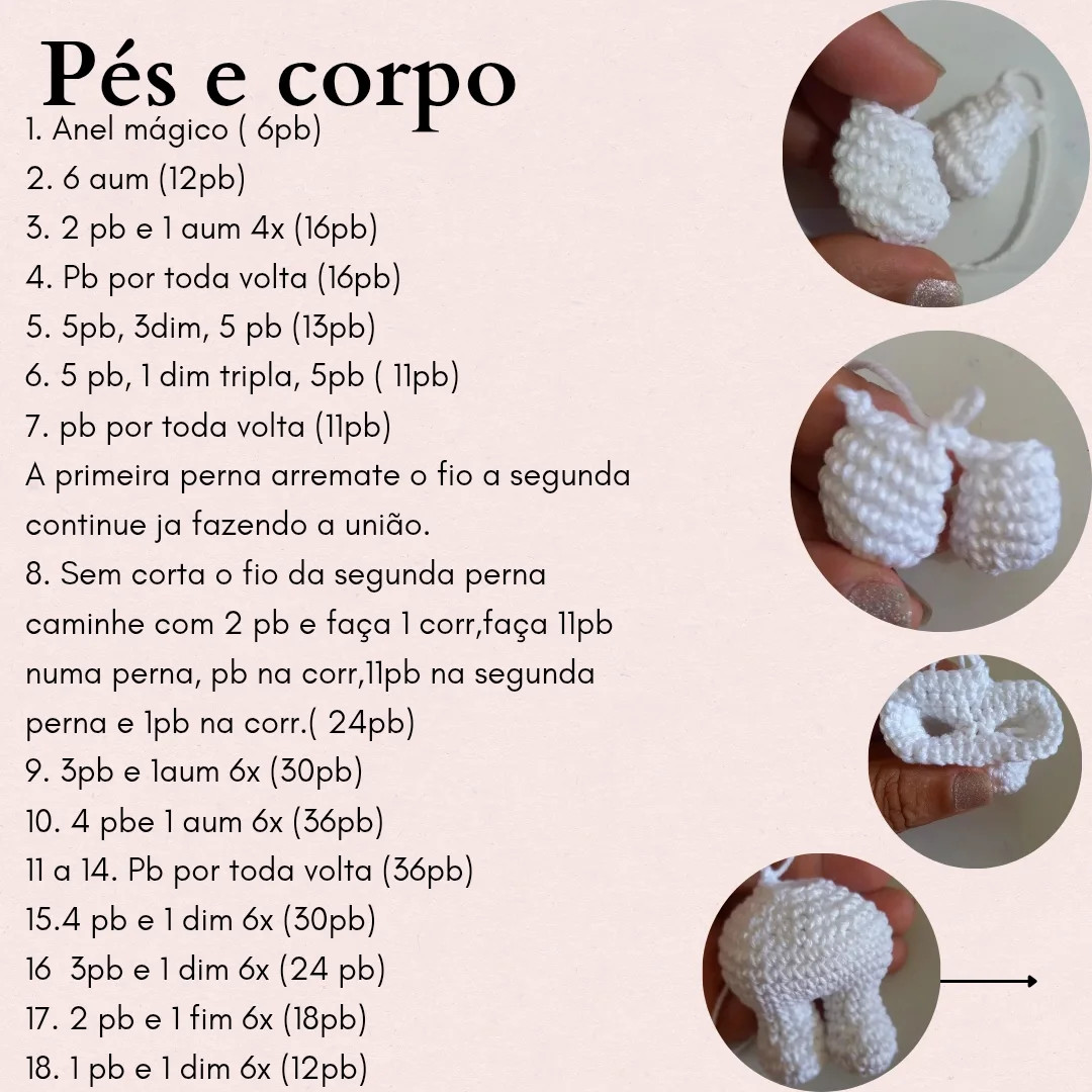 Receita gratuita de chaveiro coelhinha amigurumi