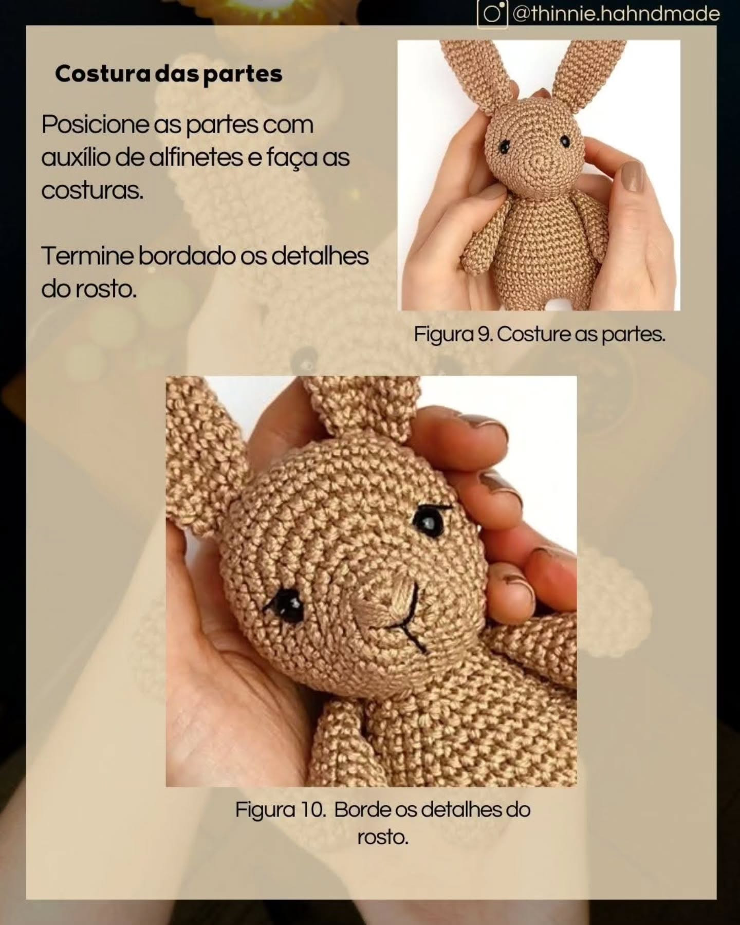 Receita gratuita de coelhinho amigurumi para iniciantes