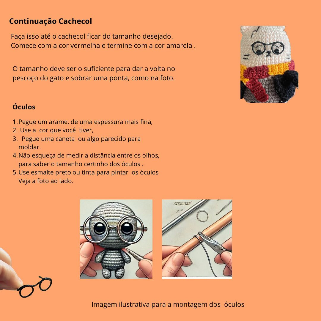 Receita gratuita do gato Croche Harry Potter