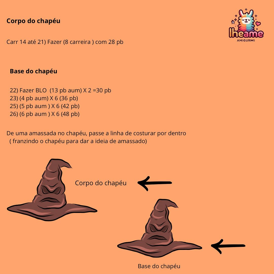 Receita gratuita do gato Croche Harry Potter