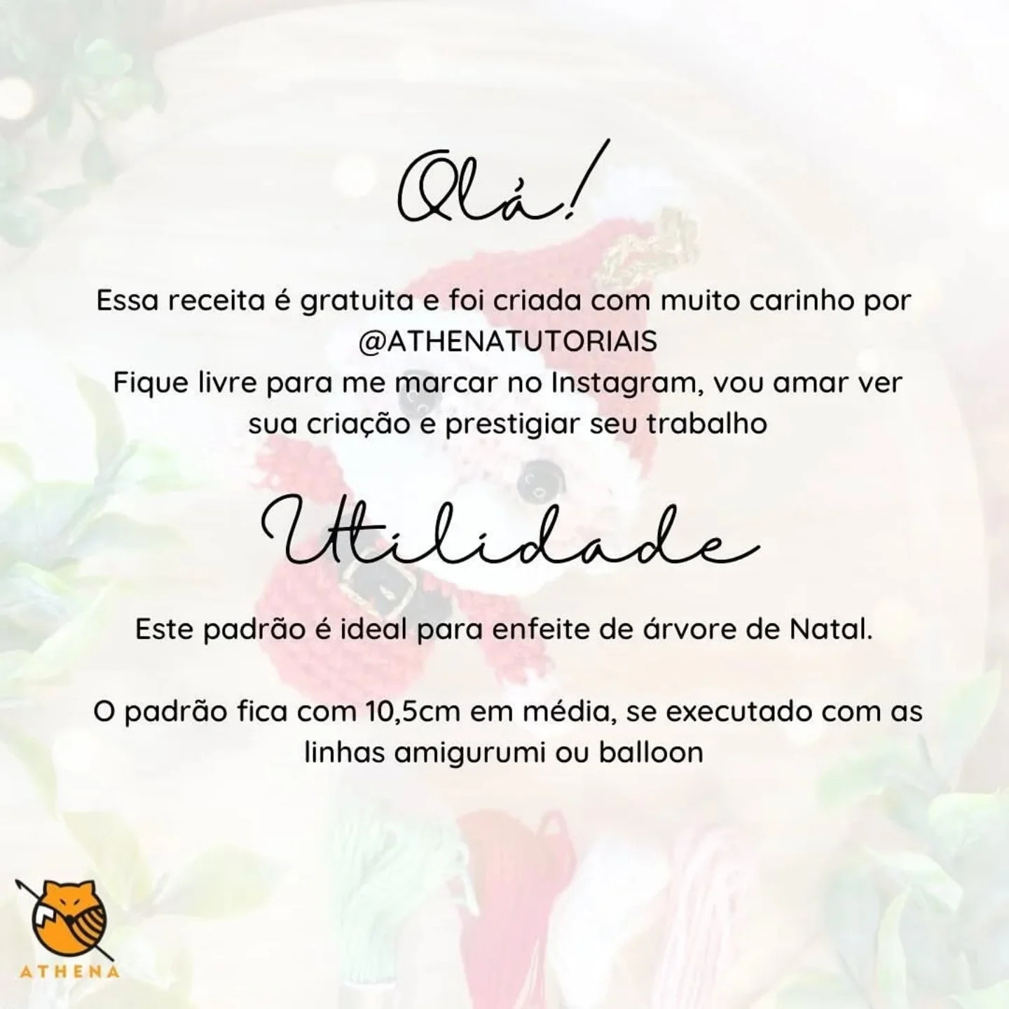 Receita gratuita: Mini Papai Noel para decoração natalina