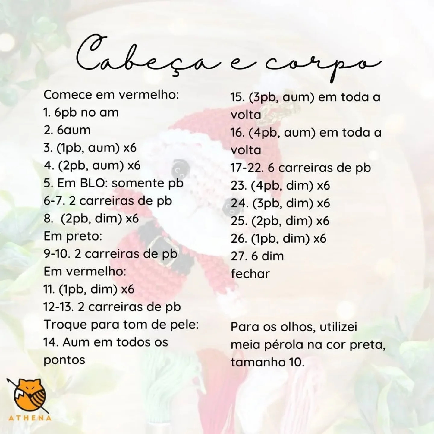 Receita gratuita: Mini Papai Noel para decoração natalina