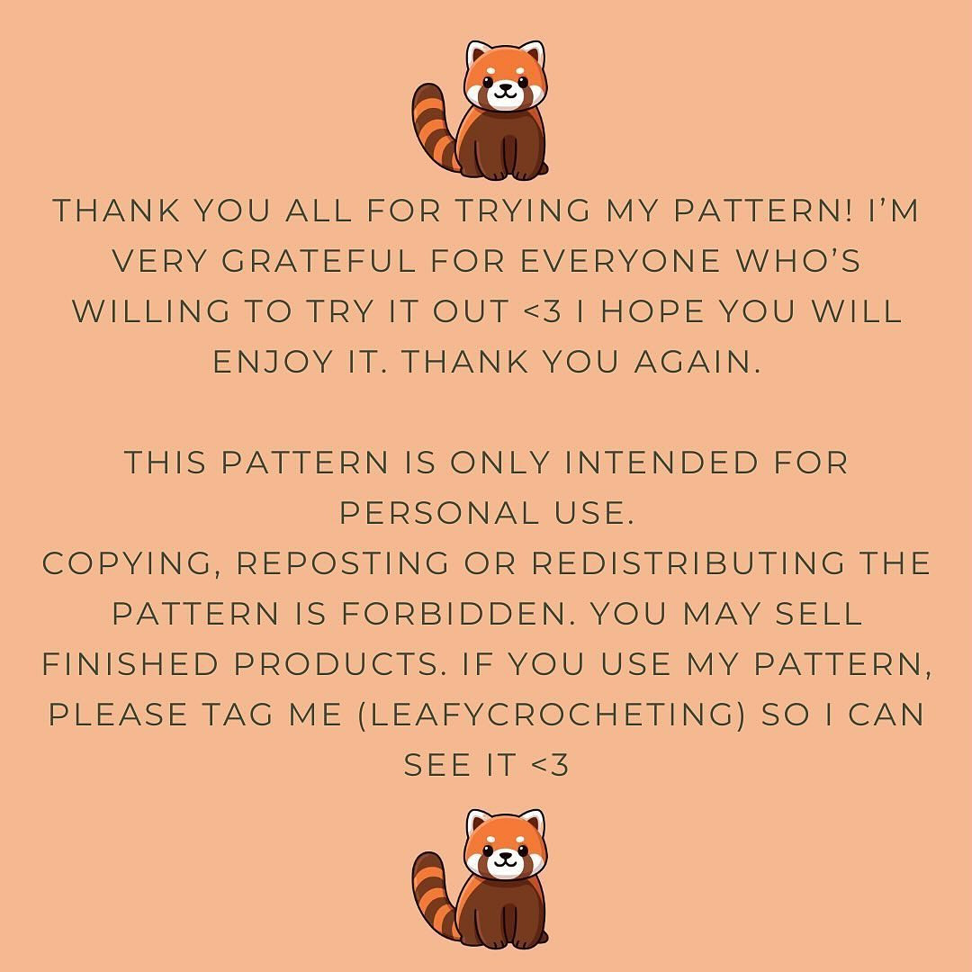 Red Panda Amigurumi: Free Crochet Pattern