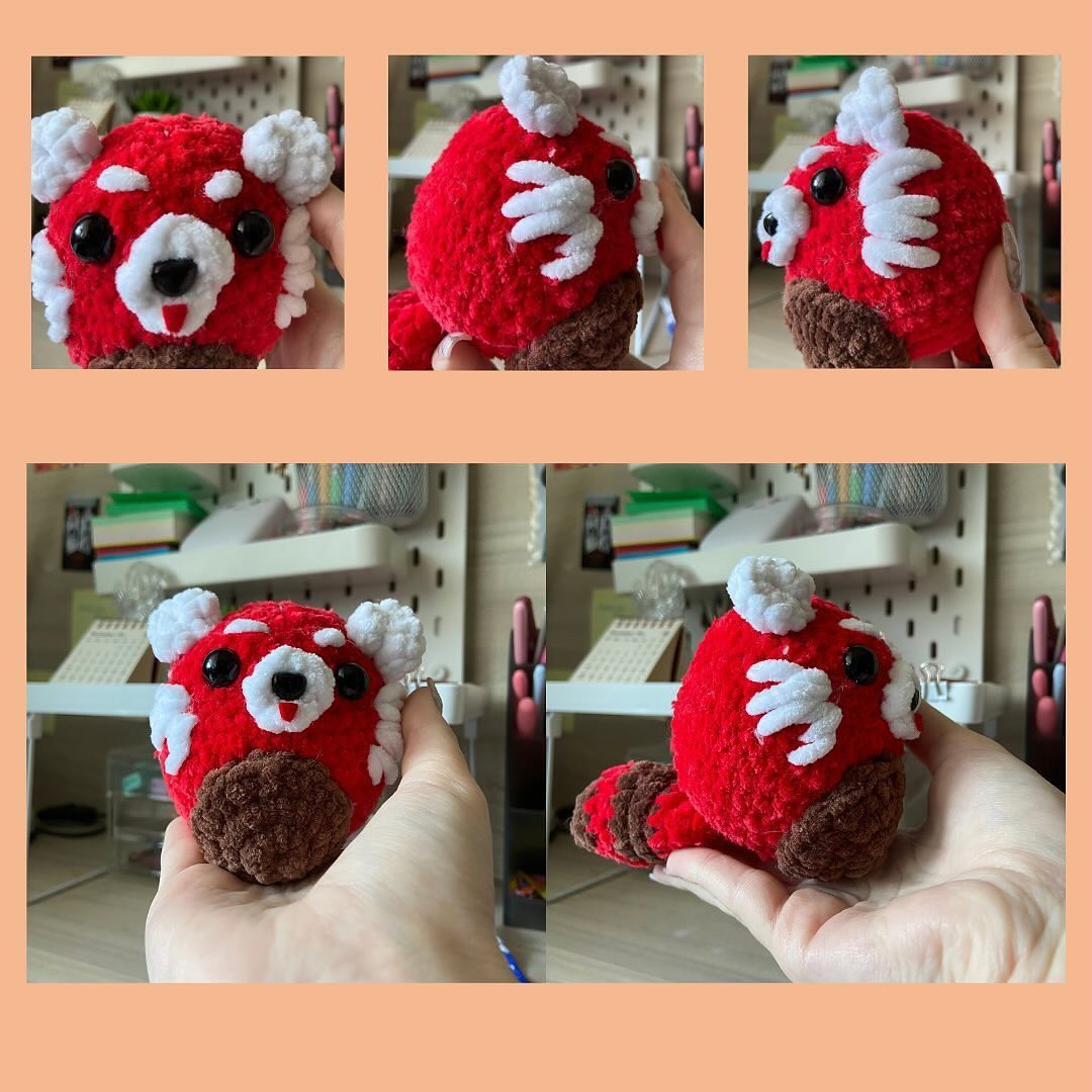 Red Panda Amigurumi: Free Crochet Pattern