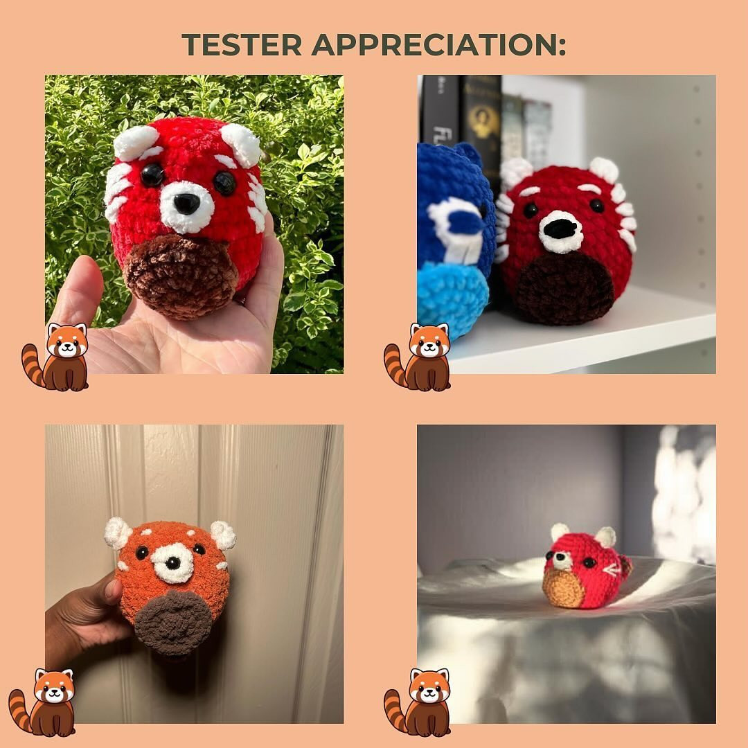 Red Panda Amigurumi: Free Crochet Pattern