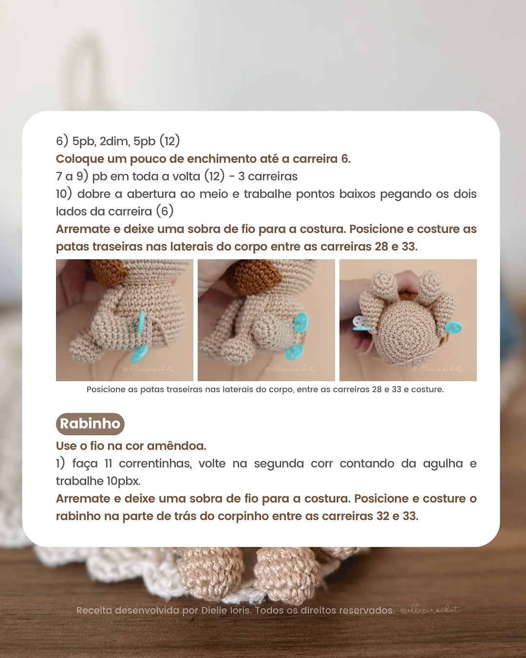 Rosquinha: Gráfico de crochê de cachorro grátis