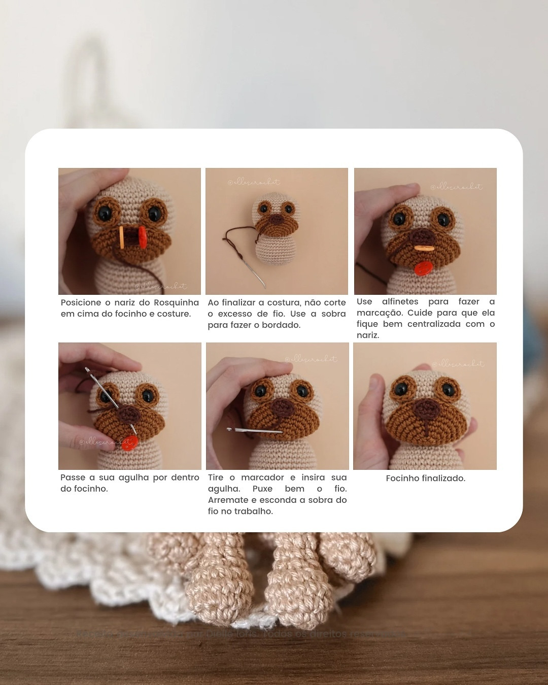 Rosquinha: Gráfico de crochê de cachorro grátis