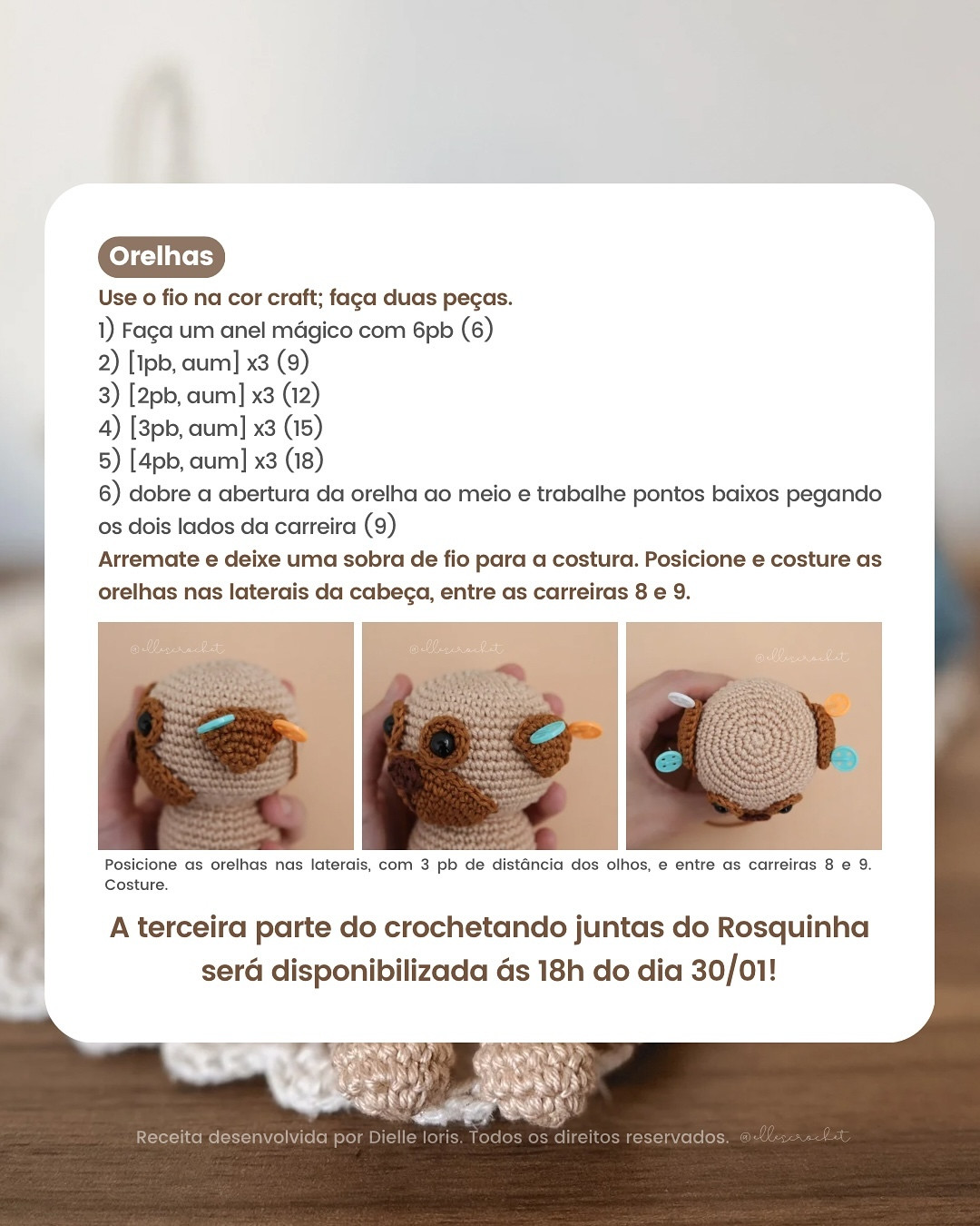 Rosquinha: Gráfico de crochê de cachorro grátis