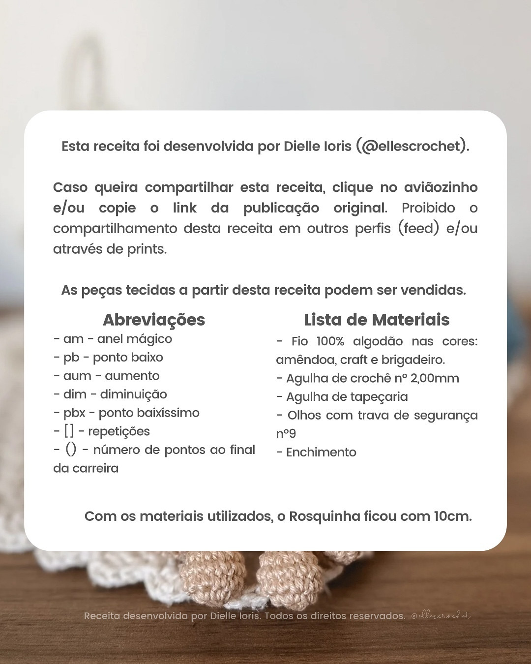 Rosquinha: Gráfico de crochê de cachorro grátis