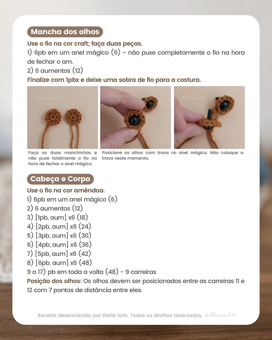 Rosquinha: Gráfico de crochê de cachorro grátis