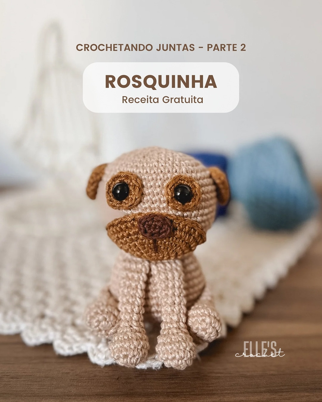 Rosquinha: Gráfico de crochê de cachorro grátis