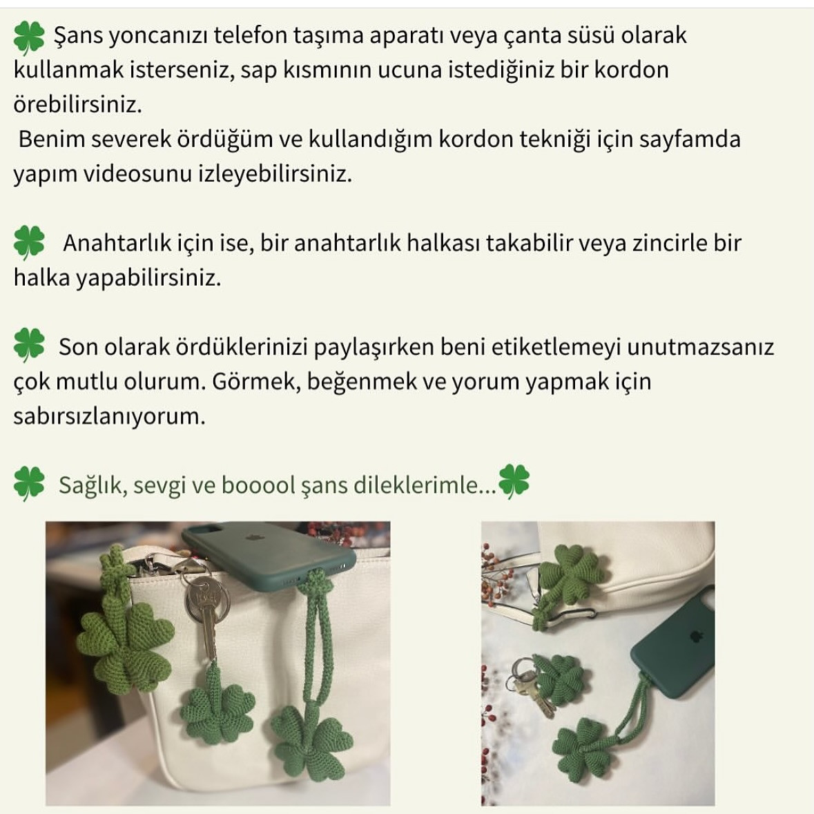 ŞANS YONCASI AMIGURUMI TARİFİ