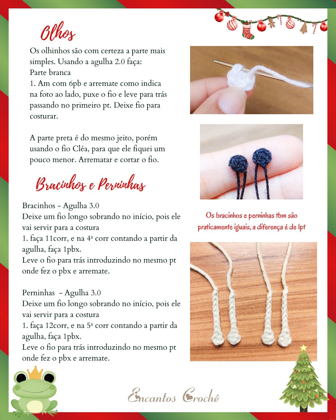 Sapinho Príncipe: Gráfico de crochê gratuito