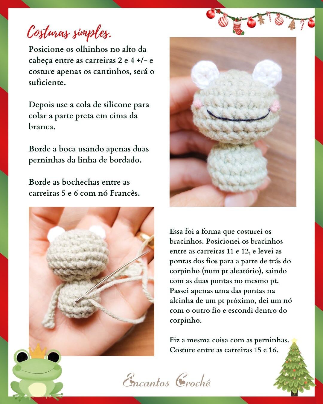 Sapinho Príncipe: Gráfico de crochê gratuito