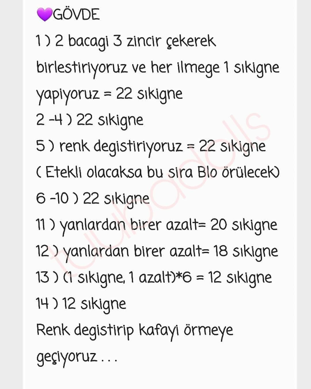 Sevimli Ayıcıklar Tığ İşi Şeması