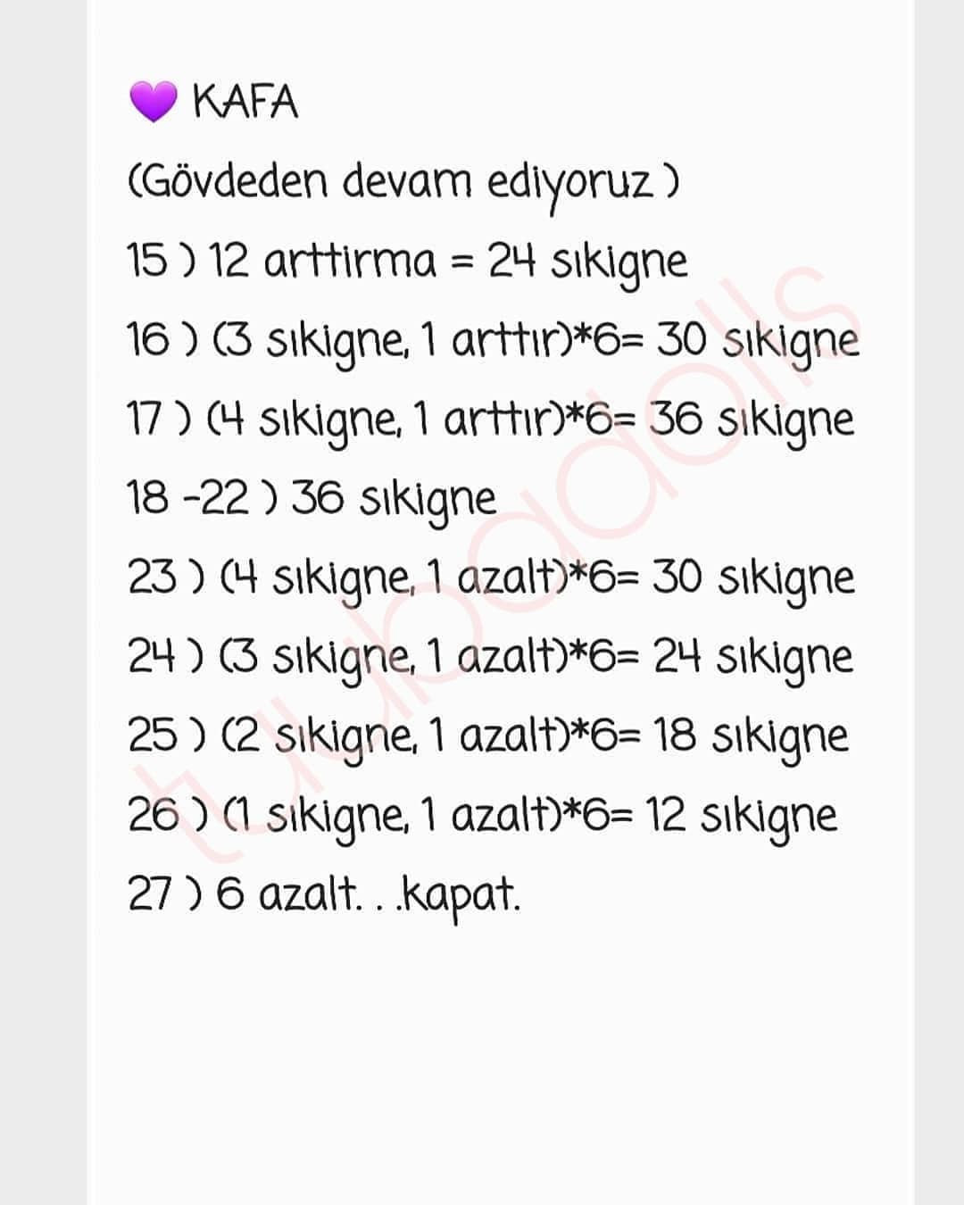 Sevimli Ayıcıklar Tığ İşi Şeması