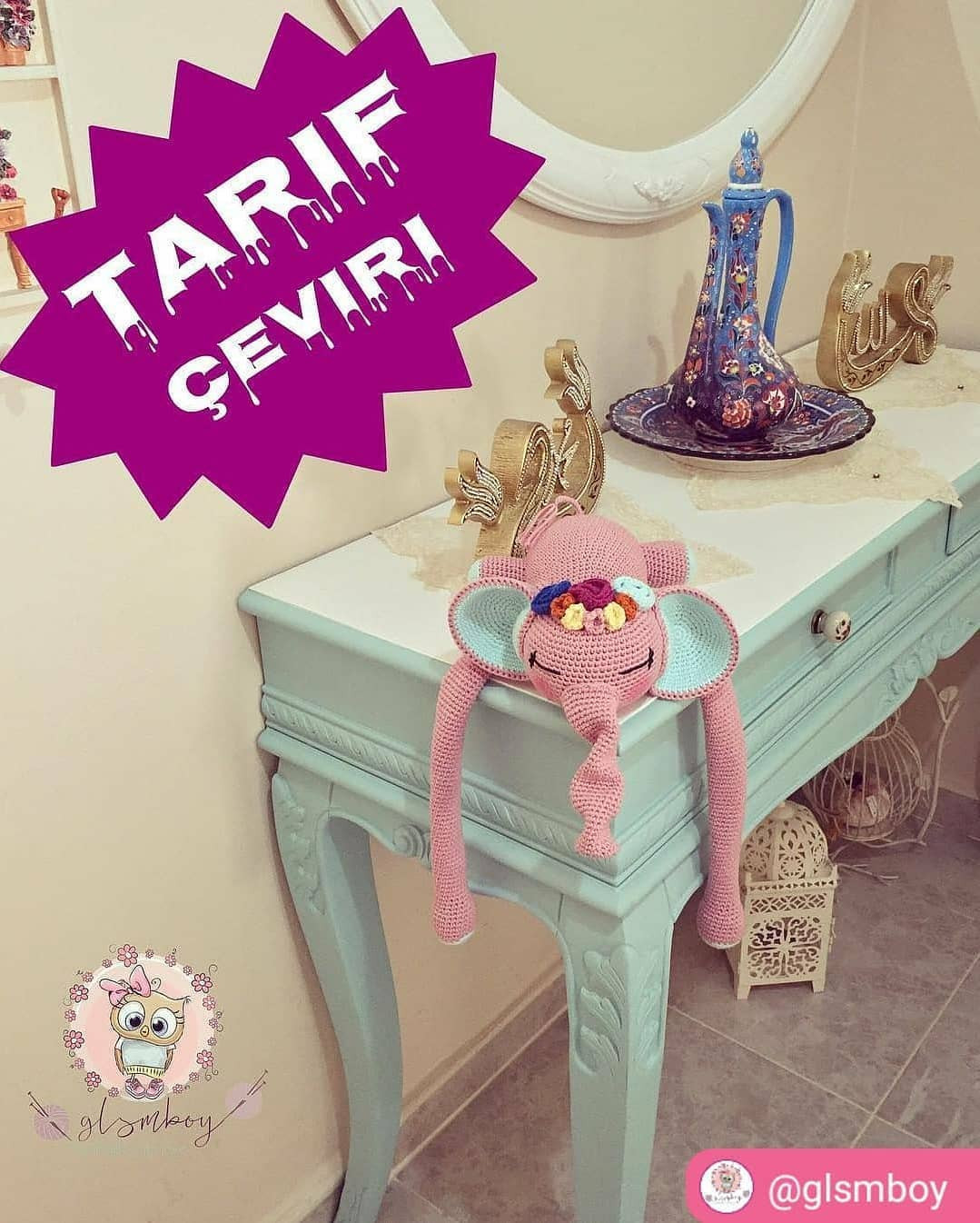 Sevimli Fil Amigurumi Şeması