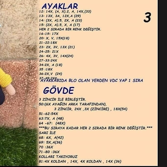 Sevimli Kız Amigurumi Şeması