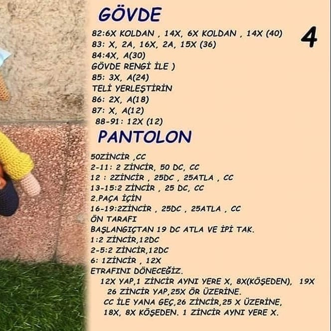 Sevimli Kız Amigurumi Şeması