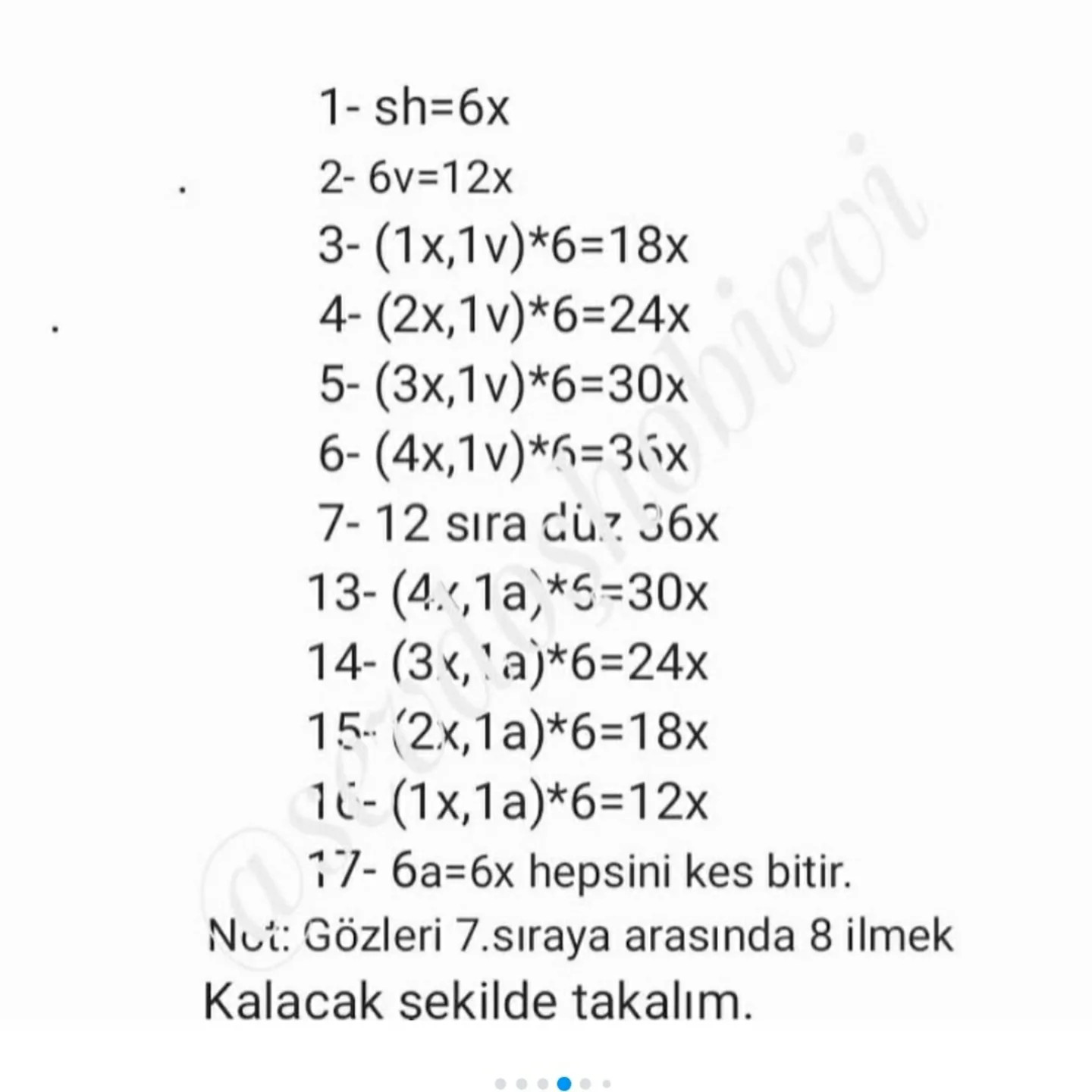 Sevimli Köpüş Anahtarlık Tığ İşi Tarifi