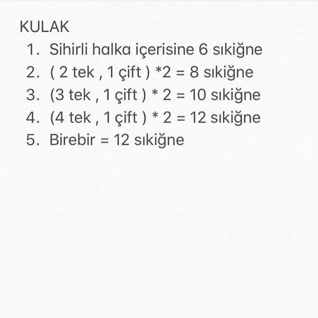 Sevimli Kuzu Amigurumi Şeması