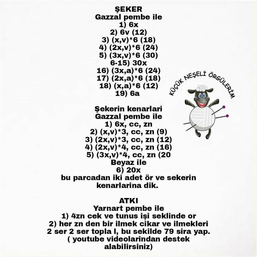 Sevimli Maymun Amigurumi Şeması
