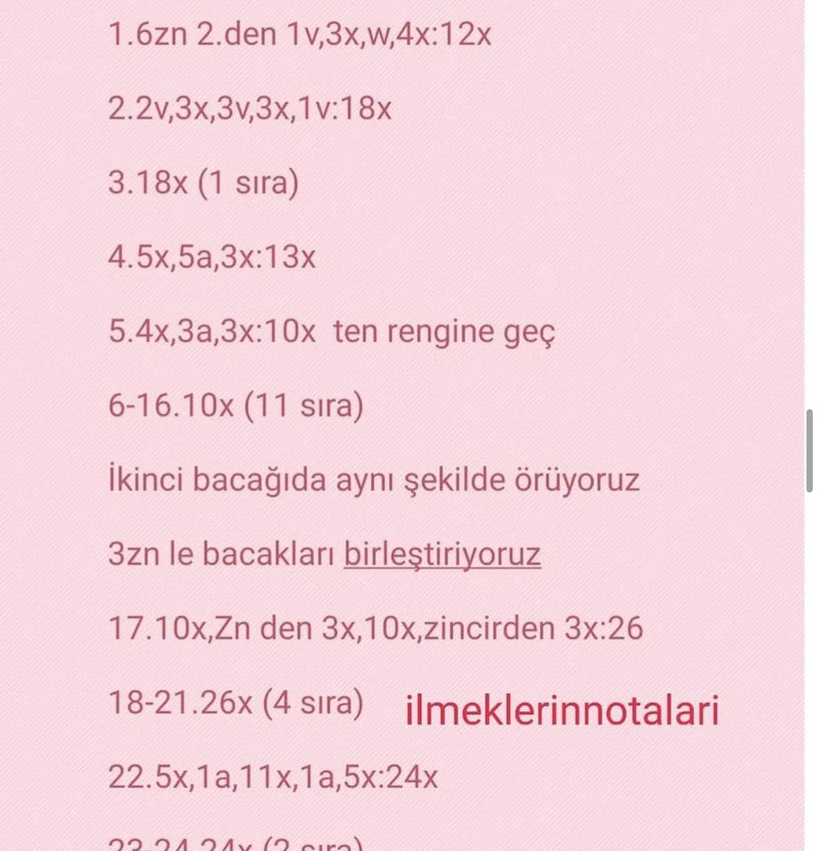 Sindirella Amigurumi Şeması