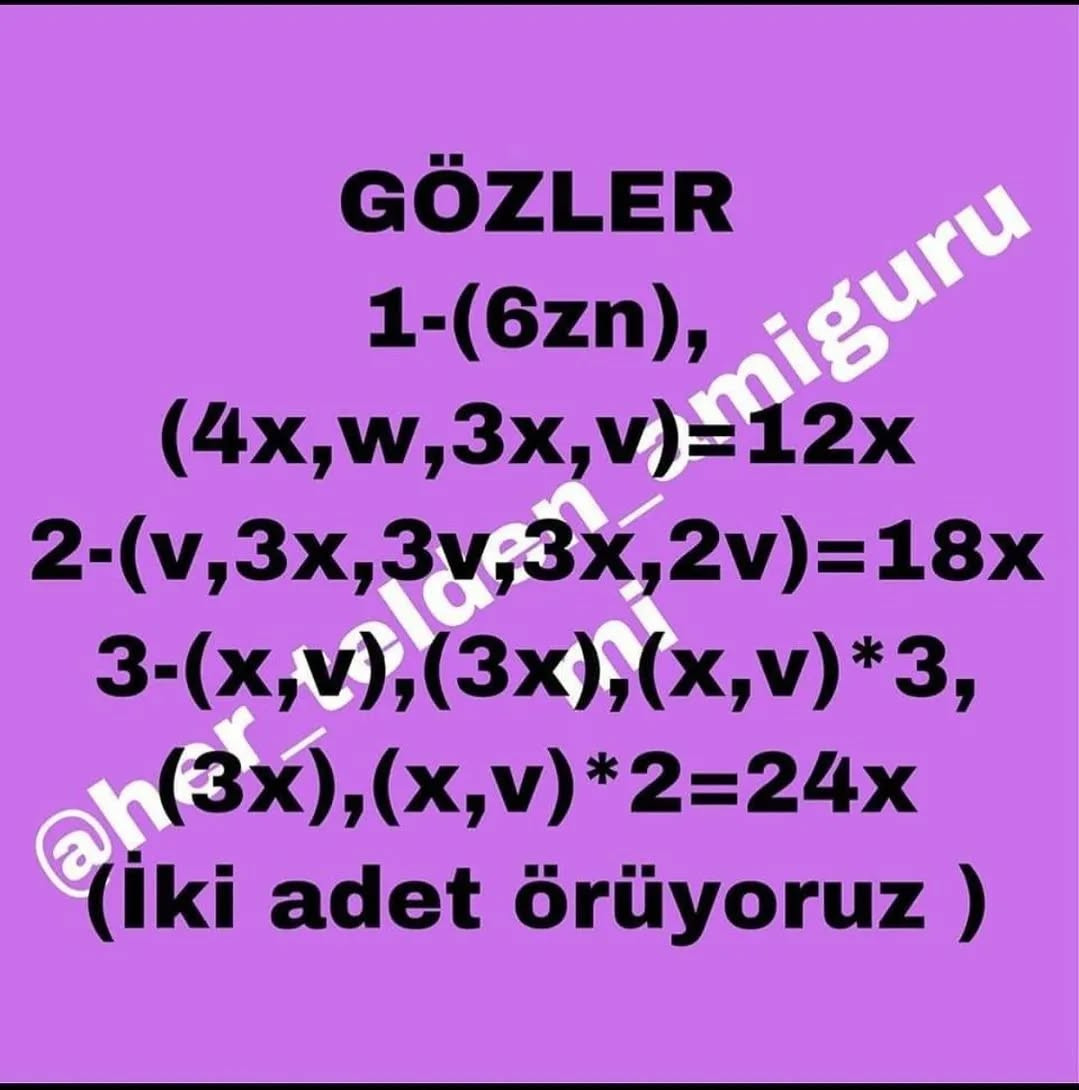 Şirin Maymun Amigurumi Şeması