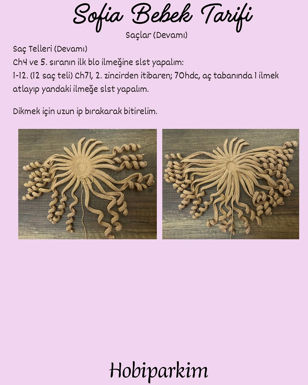 Sofia Bebek Amigurumi Şeması