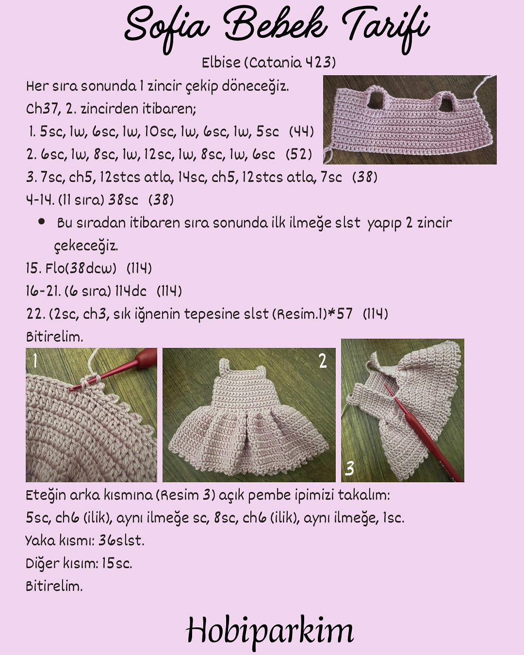 Sofia Bebek Amigurumi Şeması