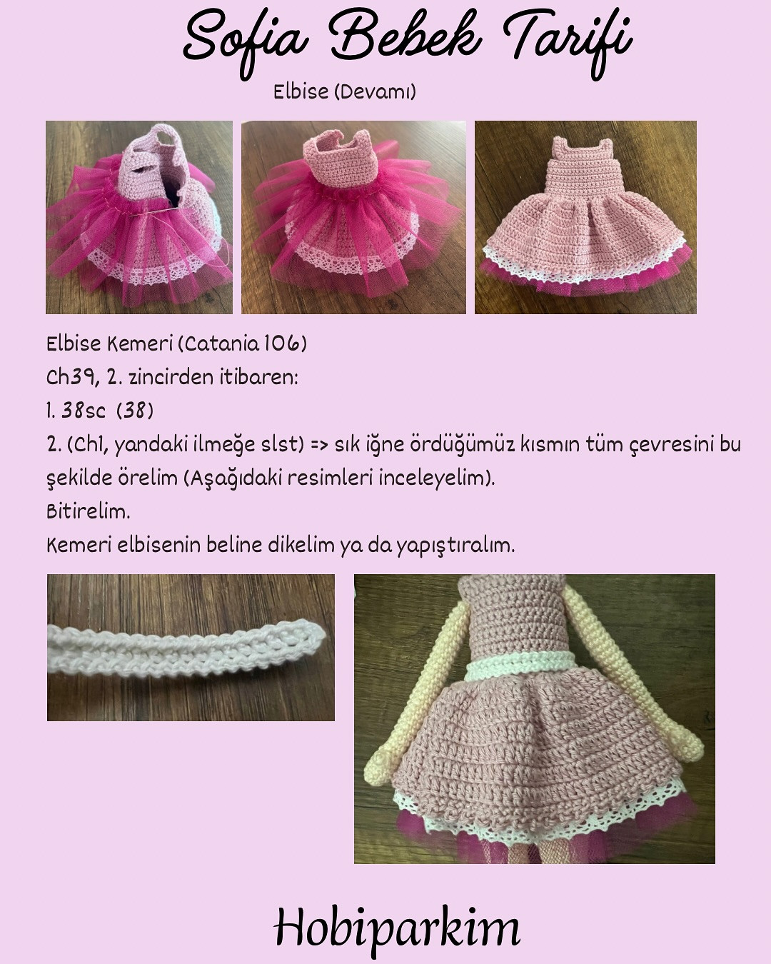 Sofia Bebek Amigurumi Şeması