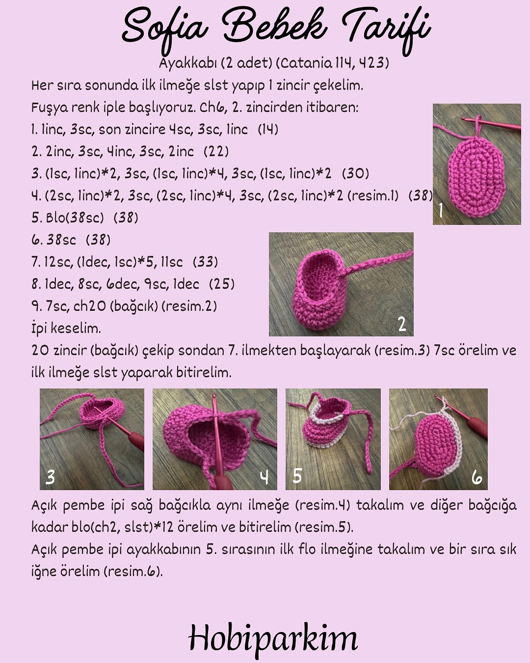 Sofia Bebek Amigurumi Şeması
