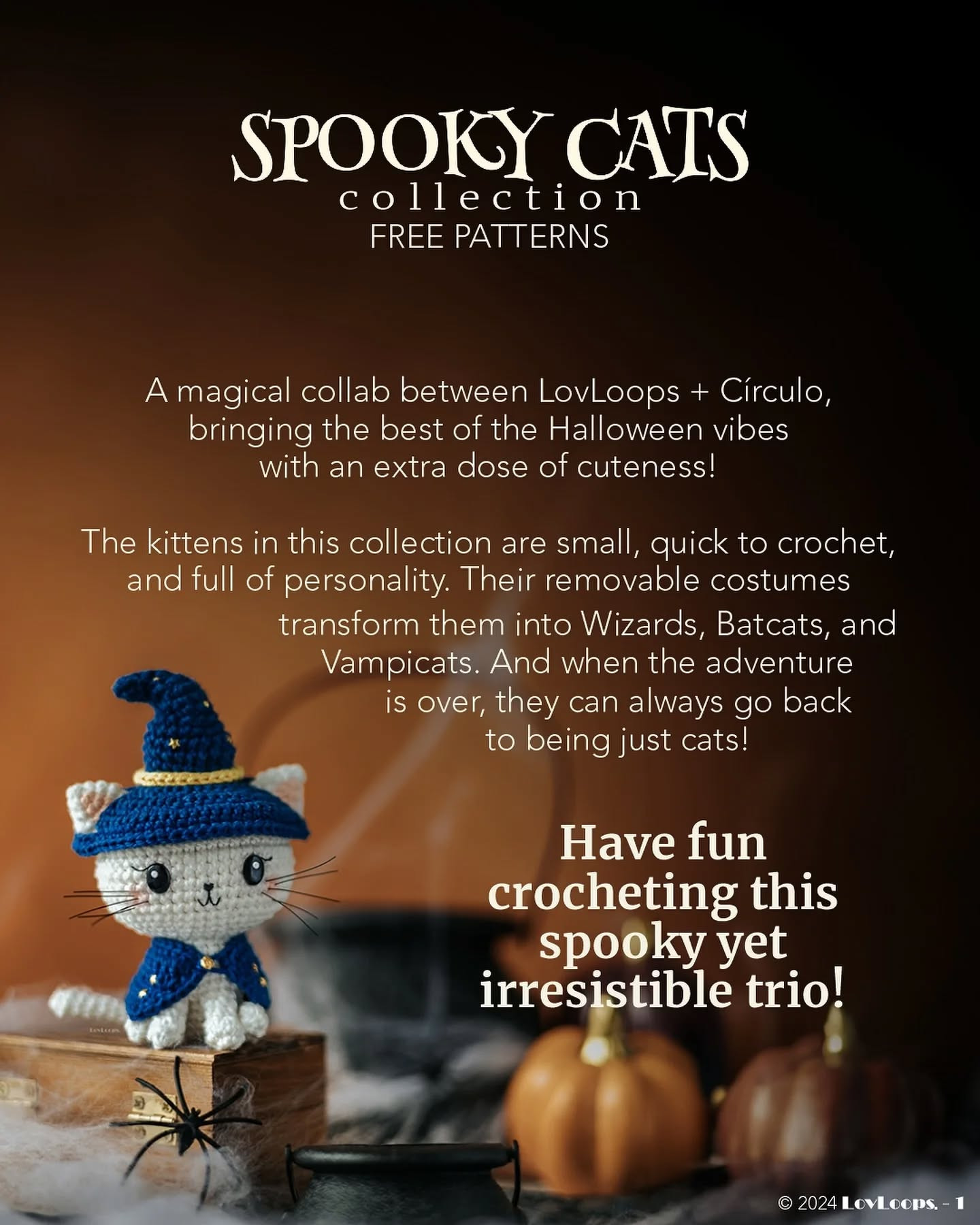 Spooky Cats Crochet Collection: Free Patterns